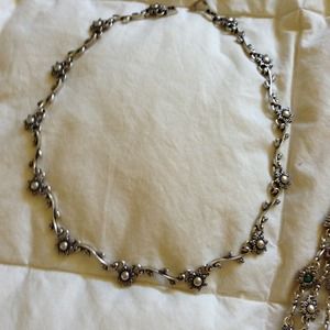 Brighton necklace earrings and 3 strand bracelet