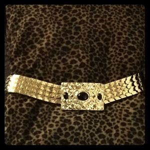 Gold Tone Stretch Belt