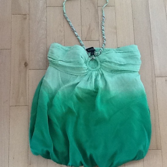 Bebe halter top green ombré