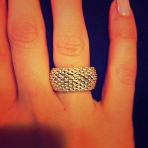 Authentic Tiffany Sommerset mesh ring