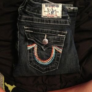 Size 25 Straight Leg True Religion Jeans