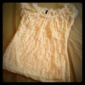 Ivory Lace Top