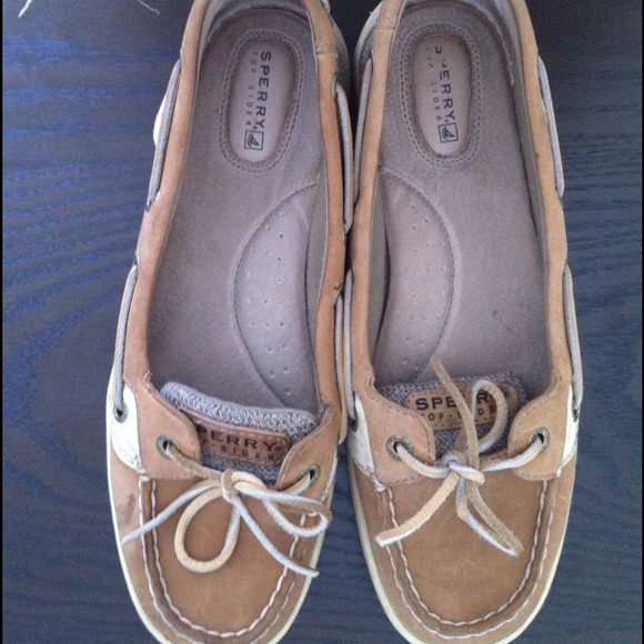 Sperry Top-Siders, Tan, Size 9