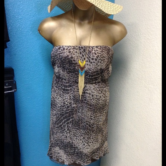 Plus size cheetah dress