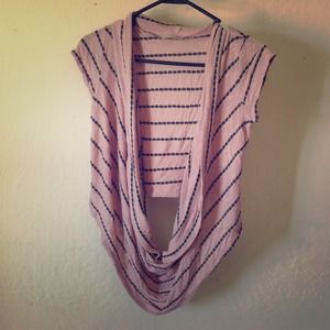 Cowl neck light knit top