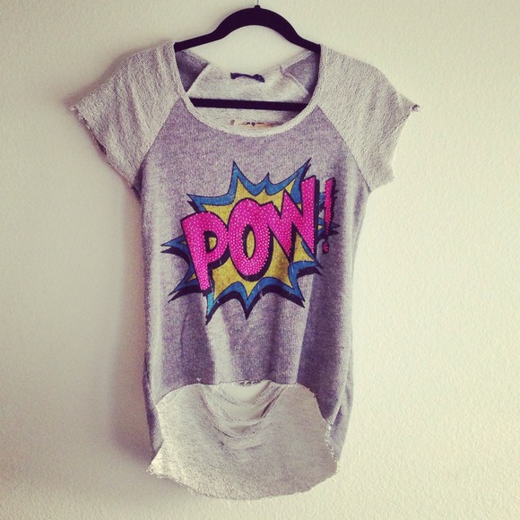 Tops - Pow shredded top - small