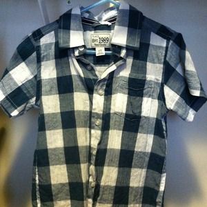 Children's place plaid button up