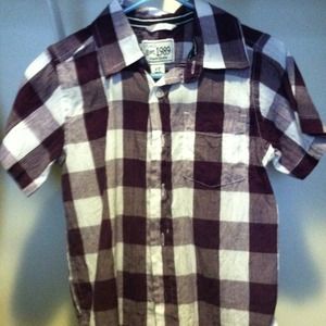 Children's place plaid button up