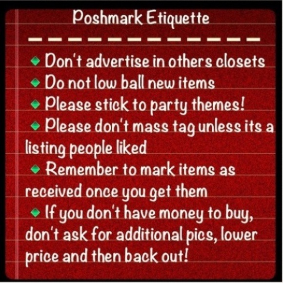 Poshmark Etiquette