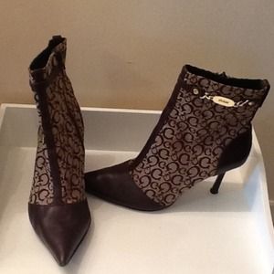 Guess Logo Stiletto Booties