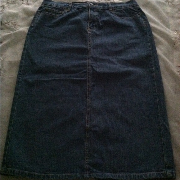 Crazy Horse Denim Stretch Skirt