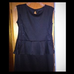 SOLD💥💥Peplum dress; black; NWOT