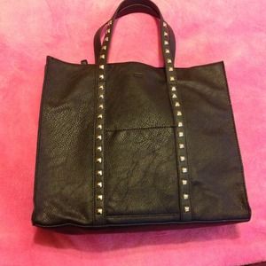 Black purse with silver studs