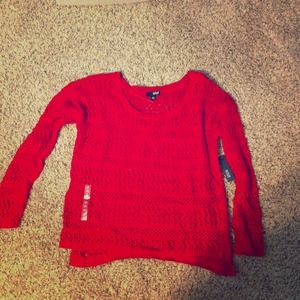 Red net Sweater