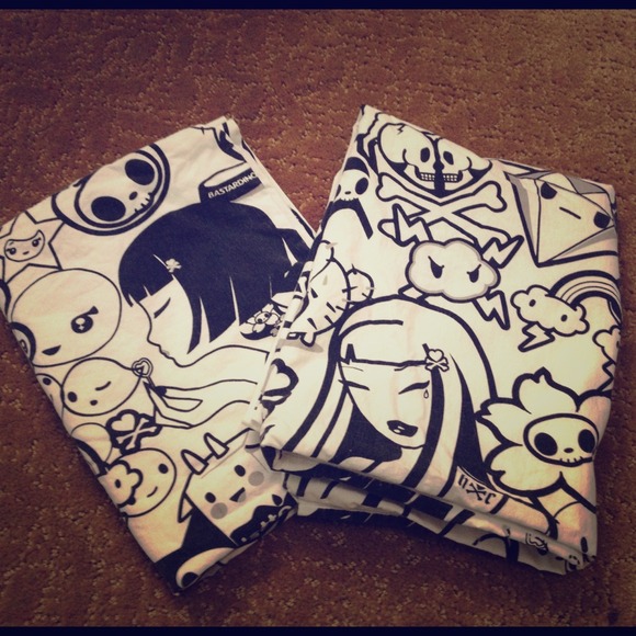 Two Queen size Toki Doki pillowcases
