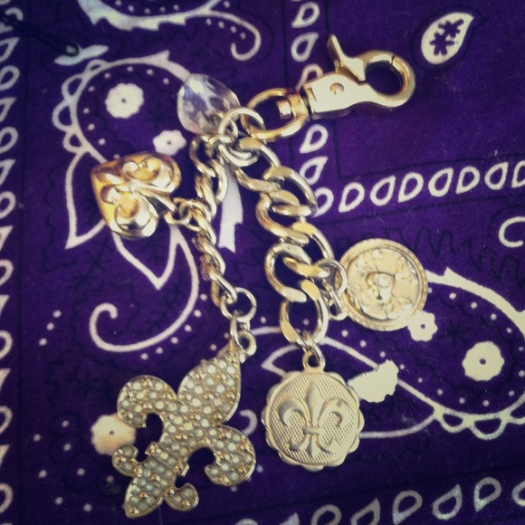 Gold key chain. Pretty heavy.