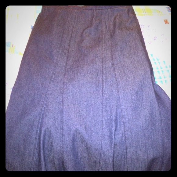 SOLD in bundle...Fine denim fit and flare skirt