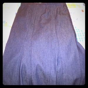 SOLD in bundle...Fine denim fit and flare skirt