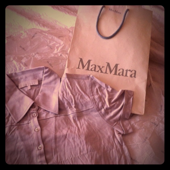 Max Mara button up soft top