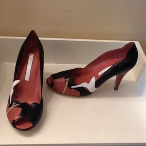 C Label Peep Toe Pumps. NWOB