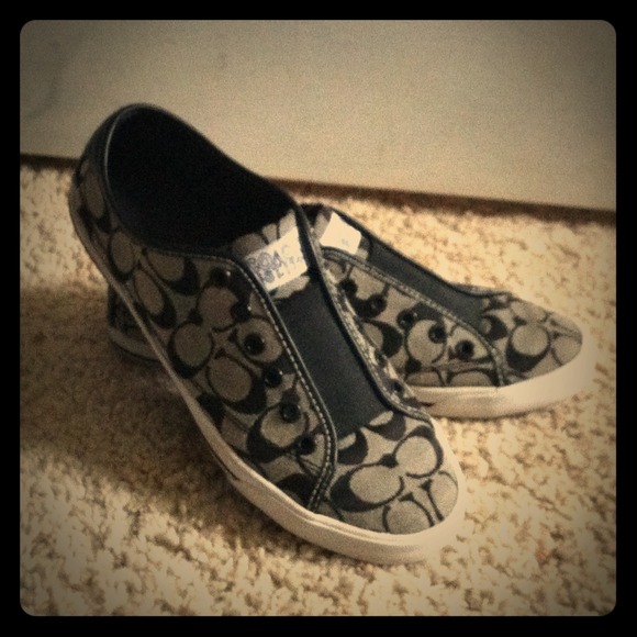 Coach Black Signature Shoes