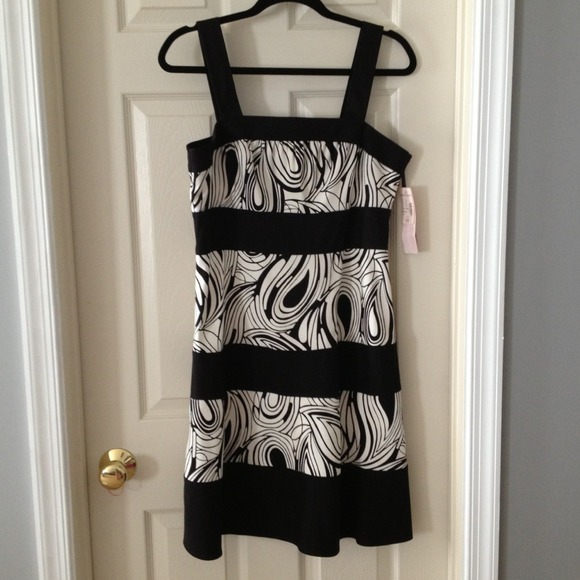 Black and white dress