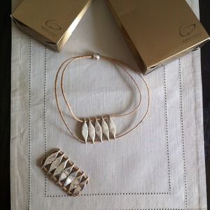 Sterling Sliver Bracelet & Necklace Set