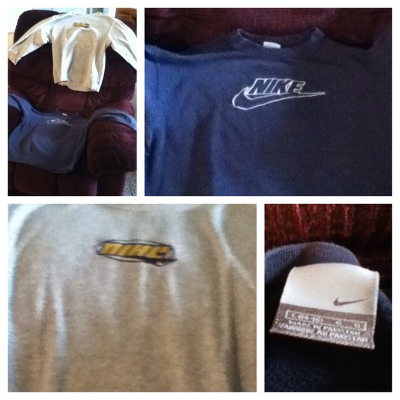 Two boys Nike sweat shirts