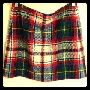 J. Crew plaid mini skirt