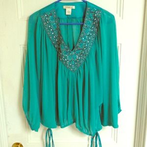 Arden B. chiffon top
