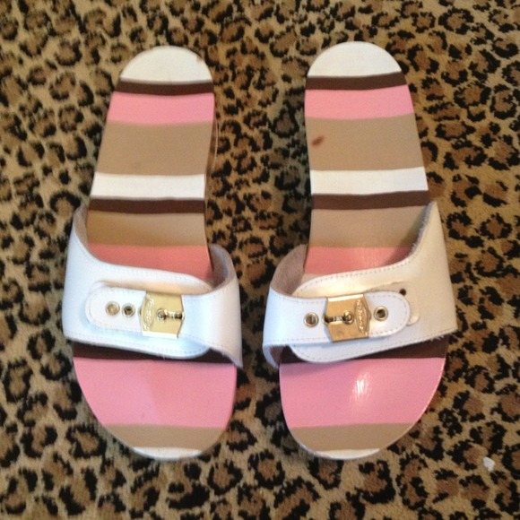 Dr. SCHOLL's Original Wood Sandals Painted/Stripes