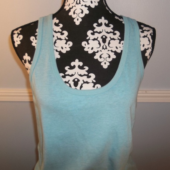 Cotton Blue Racerback Tank - Picture 2 of 3