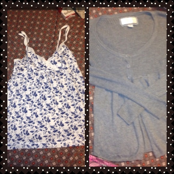 American eagle tank & button over bundle