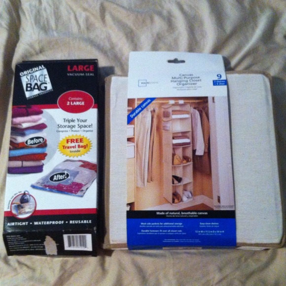 Closet organizers-never been used!