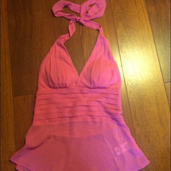 Guess pink padded halter