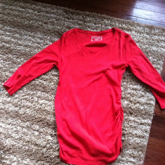 Coral maternity top