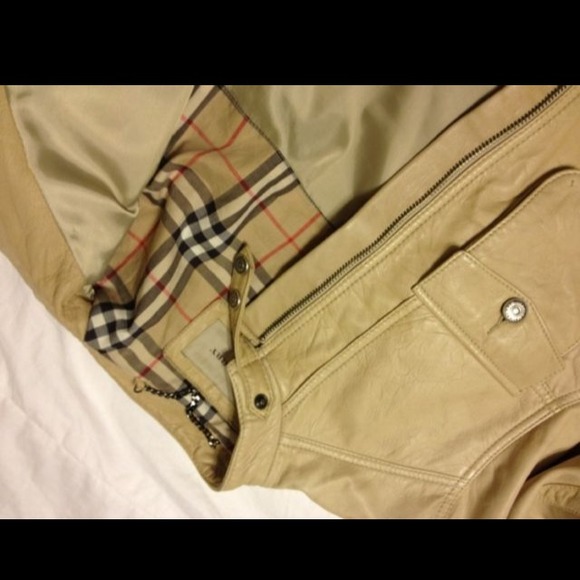 Authentic BURBERRY leather jacket - Picture 2 of 4