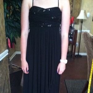 Black evening gown