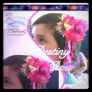 Pink Destiny Bow By Lil' Mizz Fancy Boutique