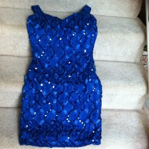 Blue prom dress