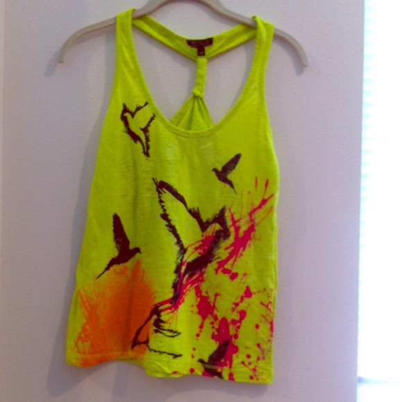 Neon green tank