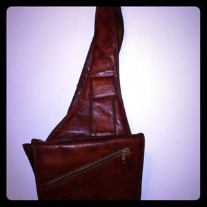 Handmade Moroccan messenger bag authentic leather