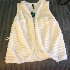 Faux fur vest