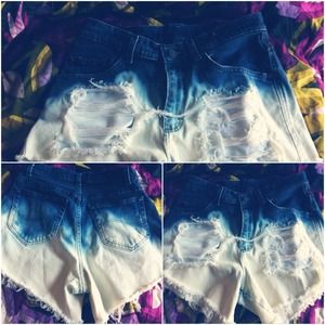 Bundle. Studded And Ombre Shorts, Highwaisted