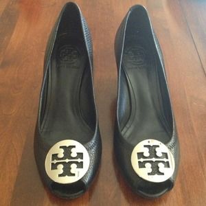 REDUCED!!! Never been worn! Tory Burch Wedges