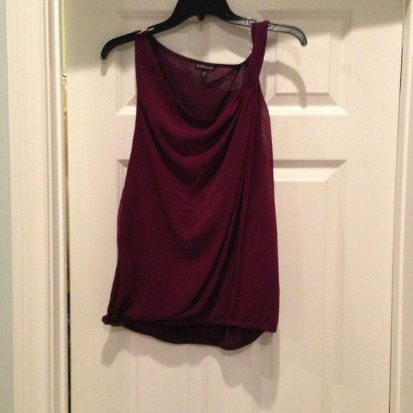 ☀Sold☀Plum purple, twisted strap top