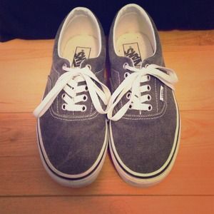 Textured Gray Vans