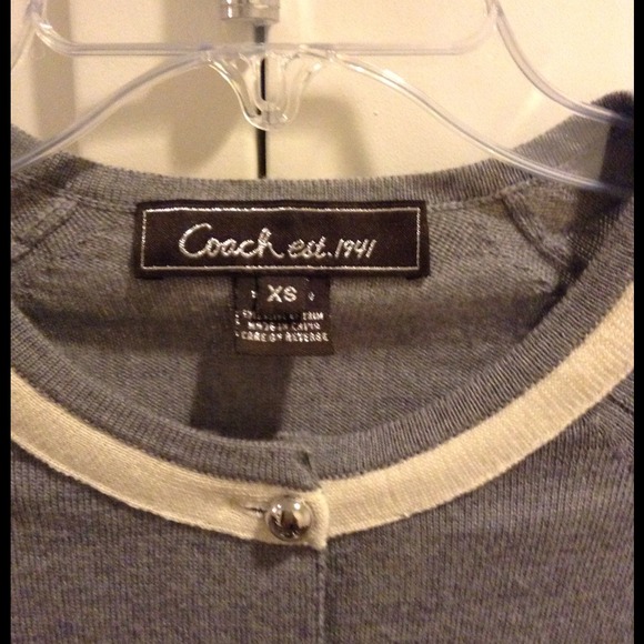 💌SOLD 💌Coach Grey Sweater! Super soft! - Picture 2 of 3