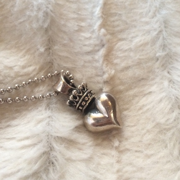 King Queen Baby Jewelry Sm Heart With Crown Necklace Poshmark