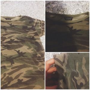 Topshop Camo Tee